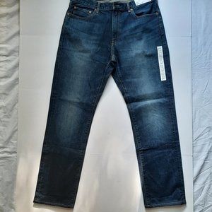 Uniqlo Men's Regular Fit Straight Blue Wash Jeans